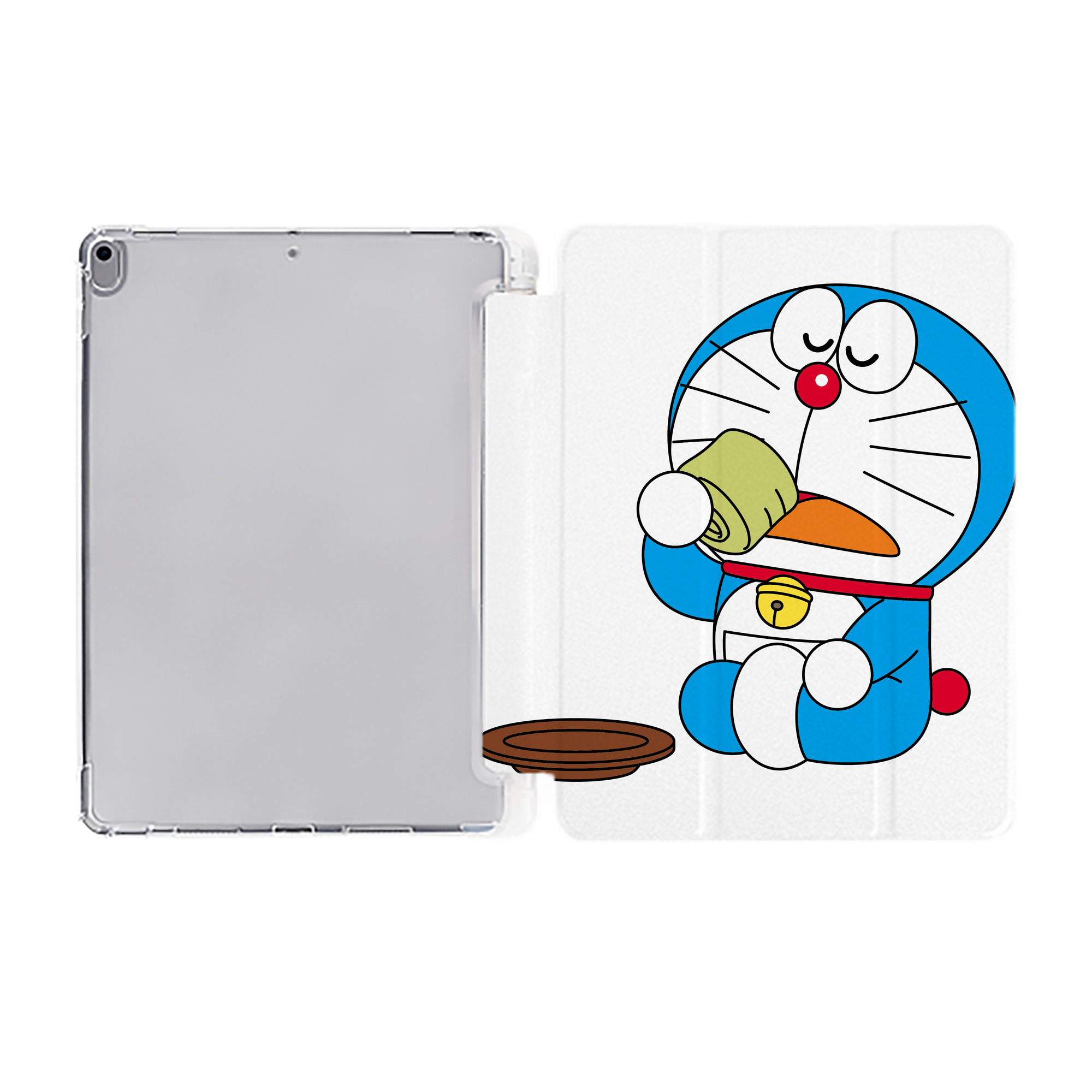 （画像用） ドラえもん Doraemon IPad ケース ペン収納付き 三つ折りスタンド PUレザー×シリコン 対応機種9.5/10.5/10.9インチ